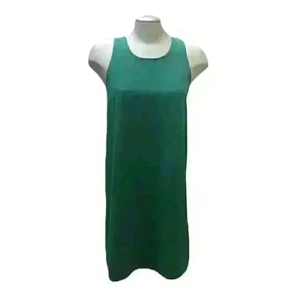 Leith Nordstrom Dress Pullover Mini Green  Sleeveless Shift - Picture 1 of 8